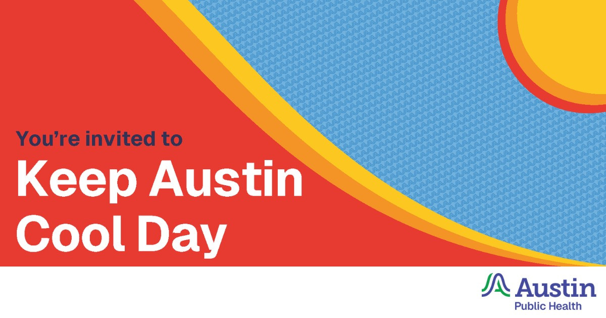 Banner that reads "You're Invited to Keep Austin Cool Day."