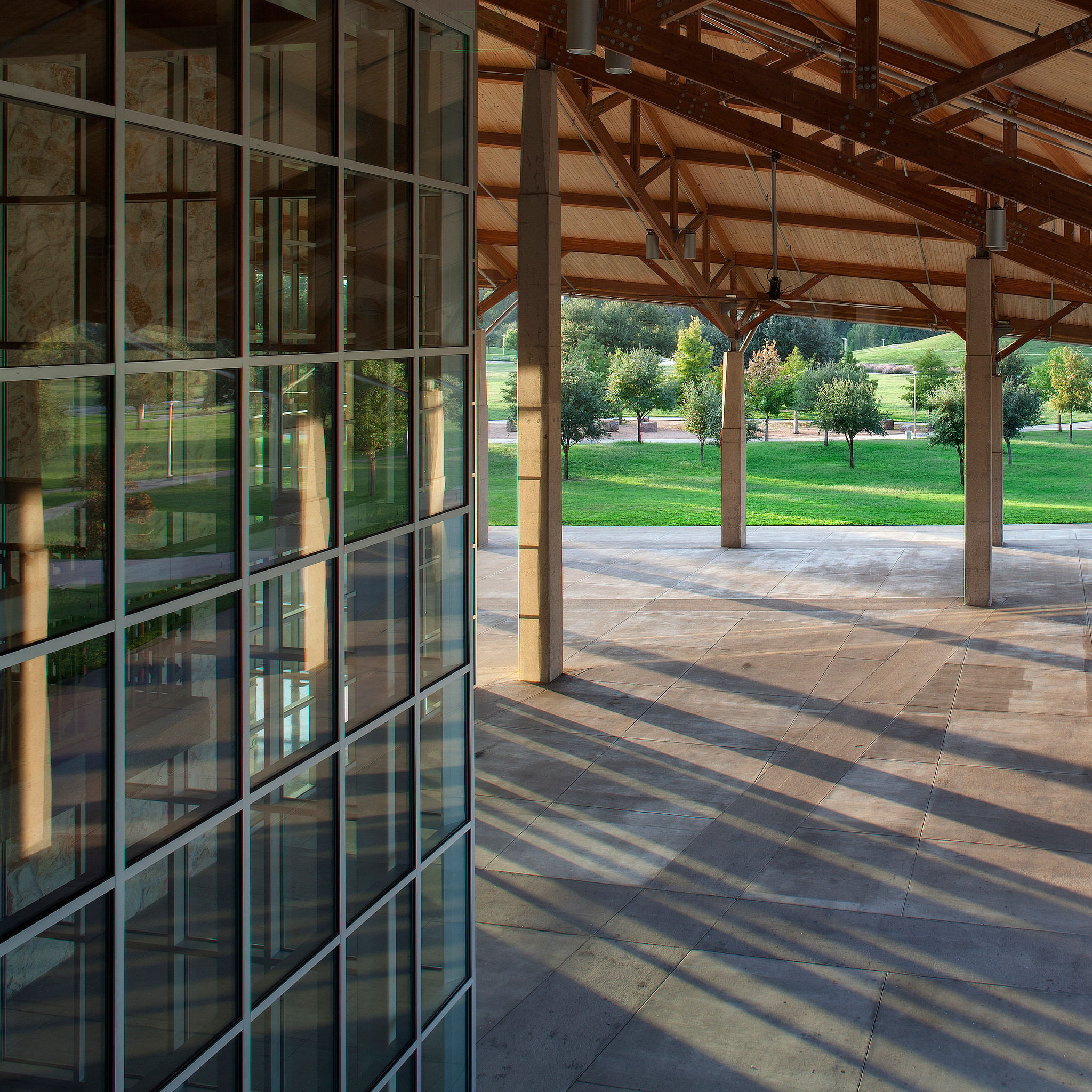 Image of outdoor canopy at the Palmer Events Center