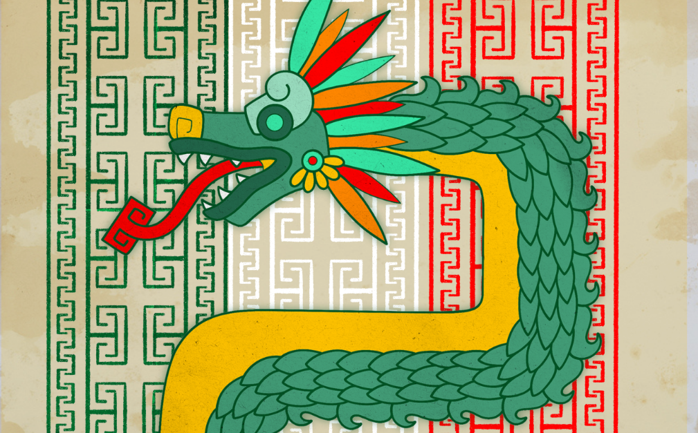 ESB MACC Viva Mexico 2026 Quetzalcoatl in red and green