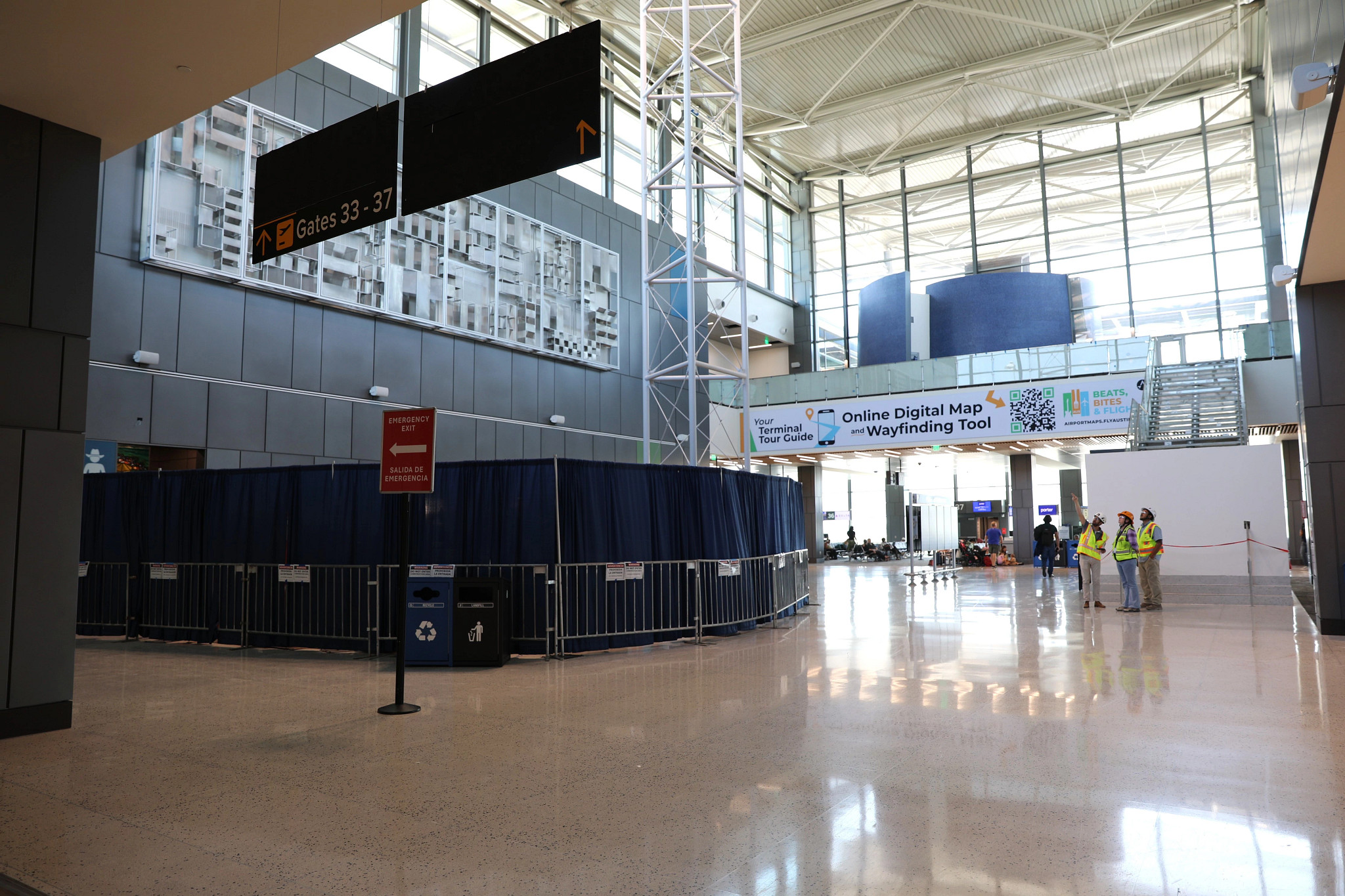 A Picture of the West Gate Expansion project under the Journey With AUS program. This is a picture of how the project looks as you walk right in.