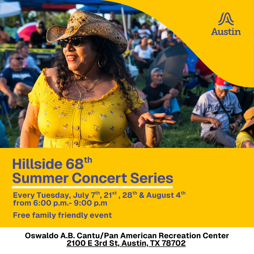 graphic of woman dancing at an outdoor concert