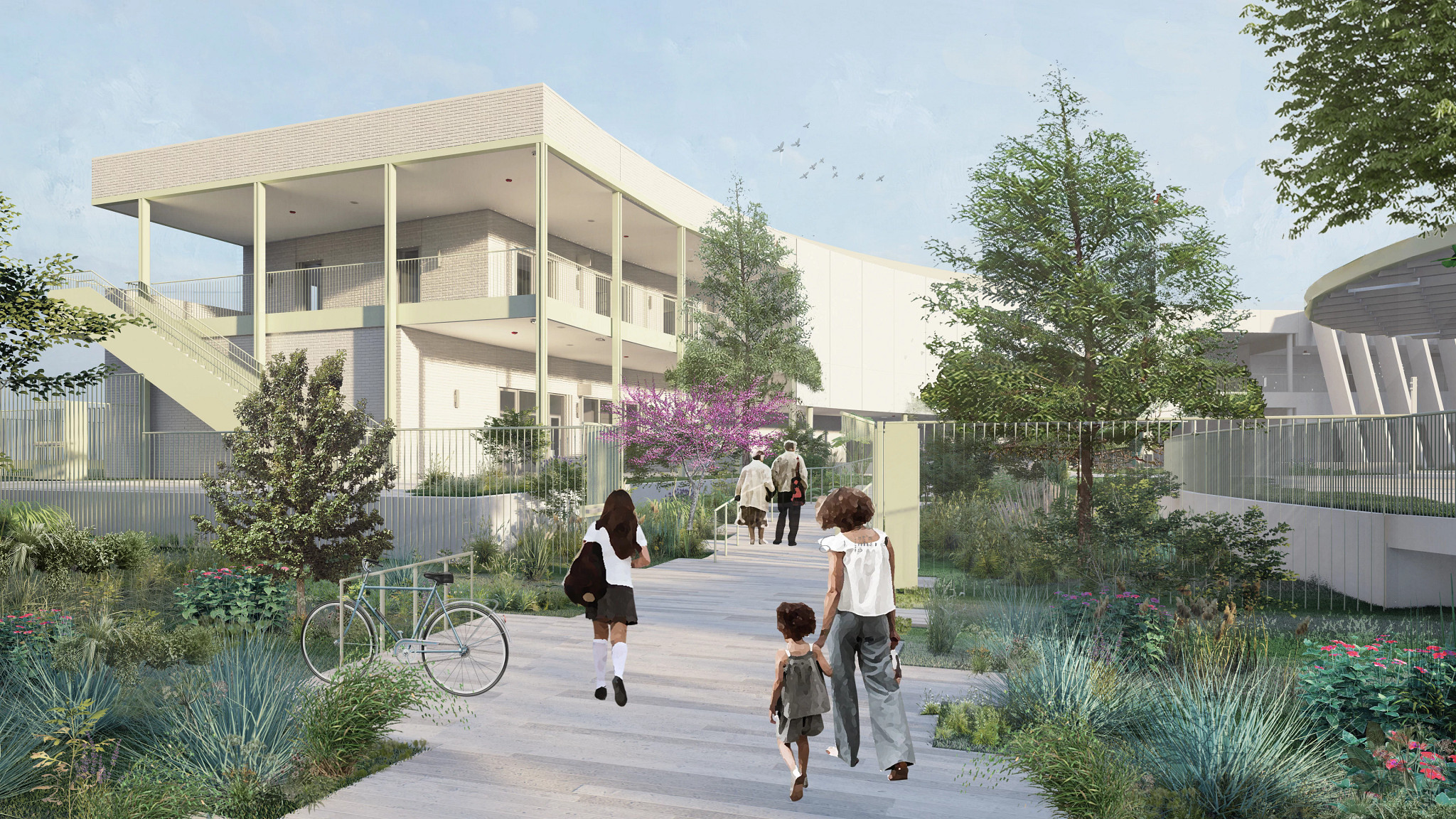 Rendered drawing of the MACC new spaces