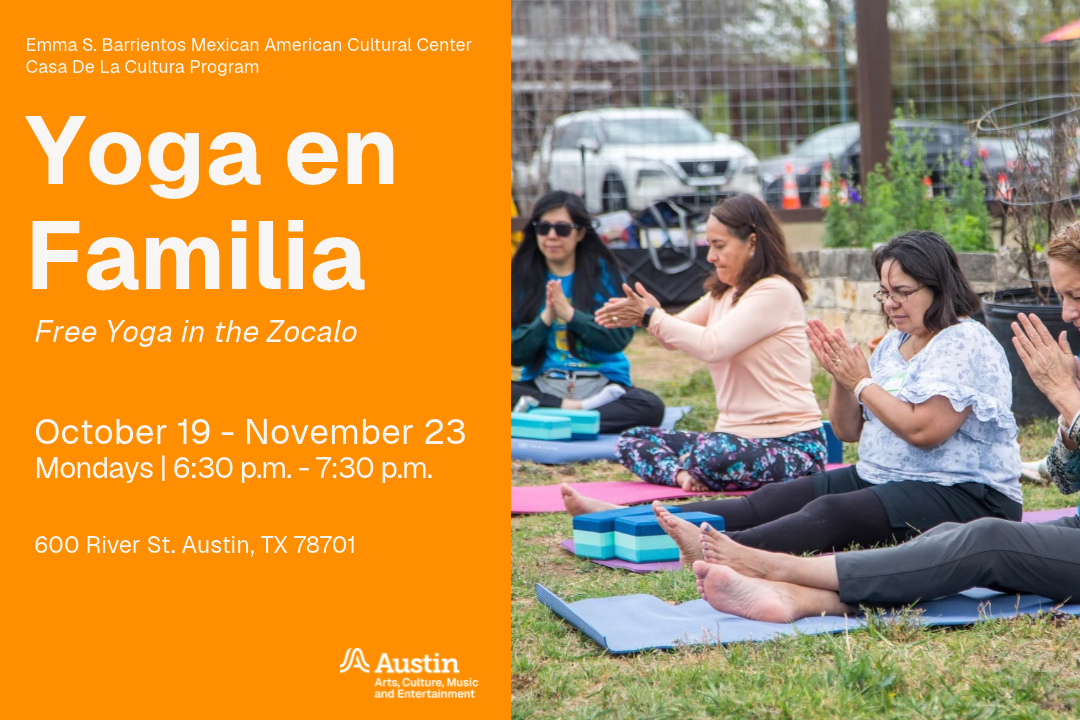 Flyer featuring an outdoor yoga class
