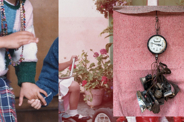 A collage of photographs of everyday life