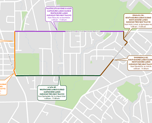 Closure Map Document for the 19th Annual Missions 5k Run and Walk for Alzheimer's