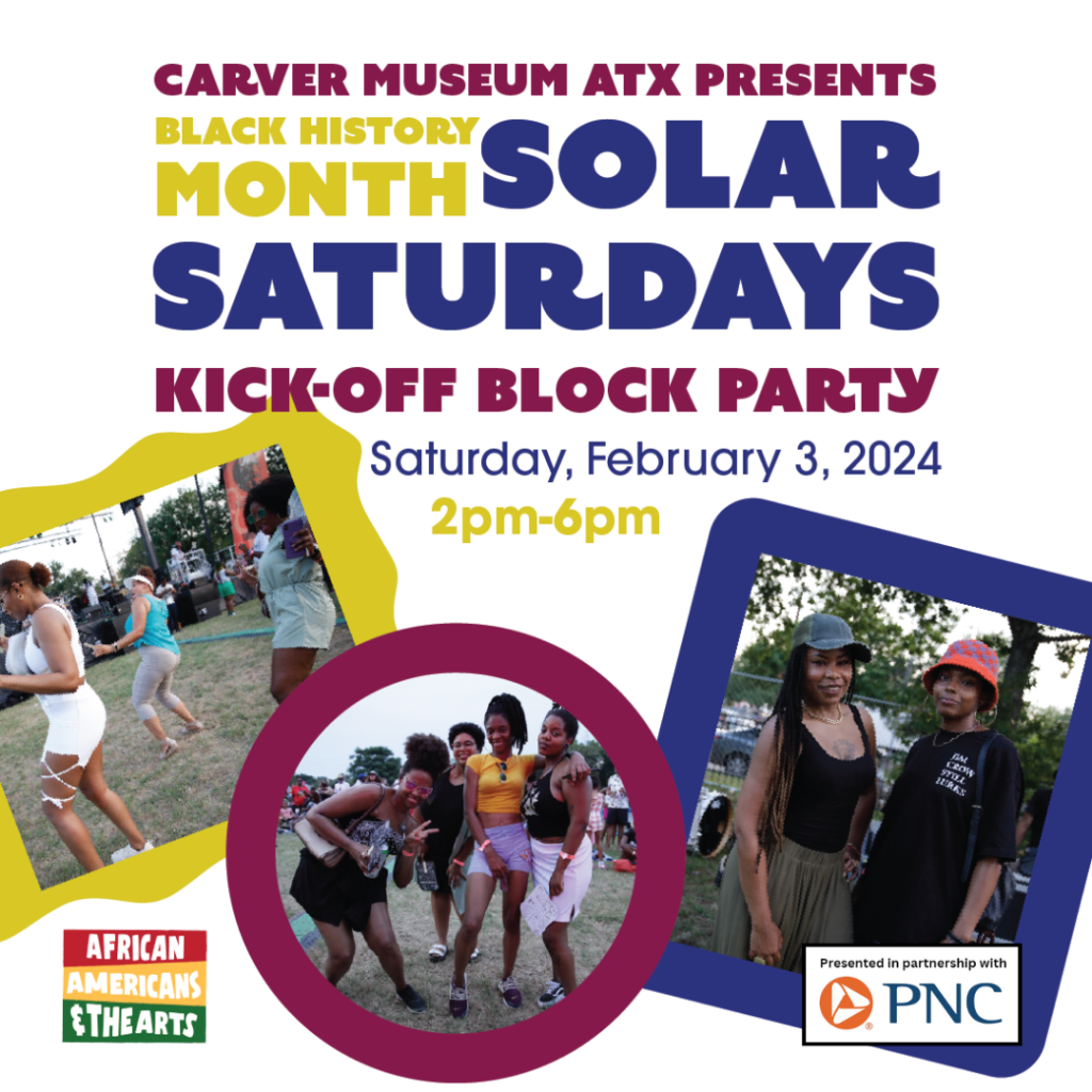 white graphic with text reading solar saturdays