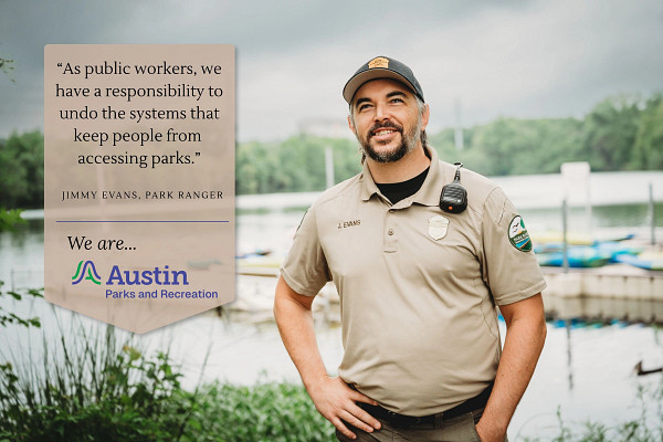 We Are Austin Parks and Recreation staff image and quote
