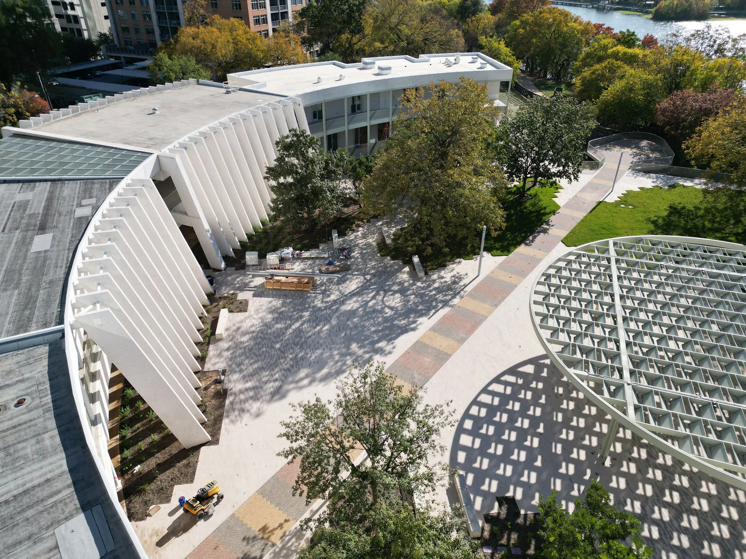 overhead view of the Emma S. Barrientos Mexican American Cultural Center