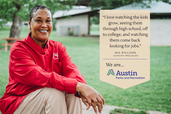We Are Austin Parks and Recreation staff image and quote
