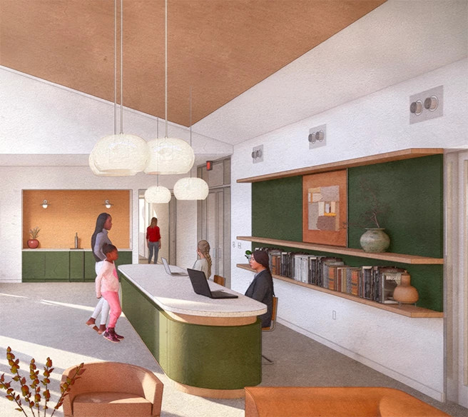 St. John Rendering of a future reception area