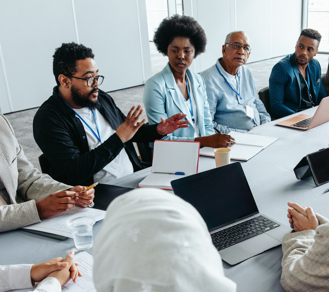 Image of workplace meeting