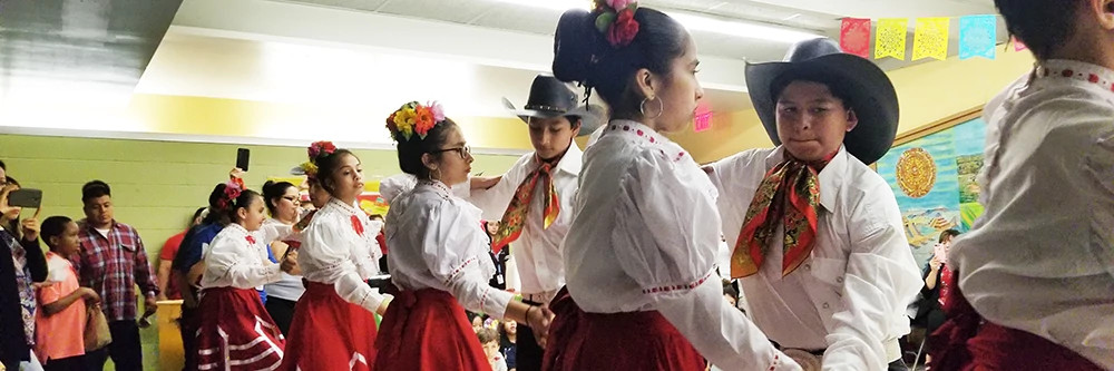 Youth performing Ballet Folklorico