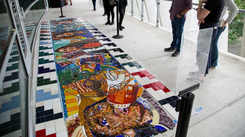 Mural outside the ESB Mexican American Cultural Center