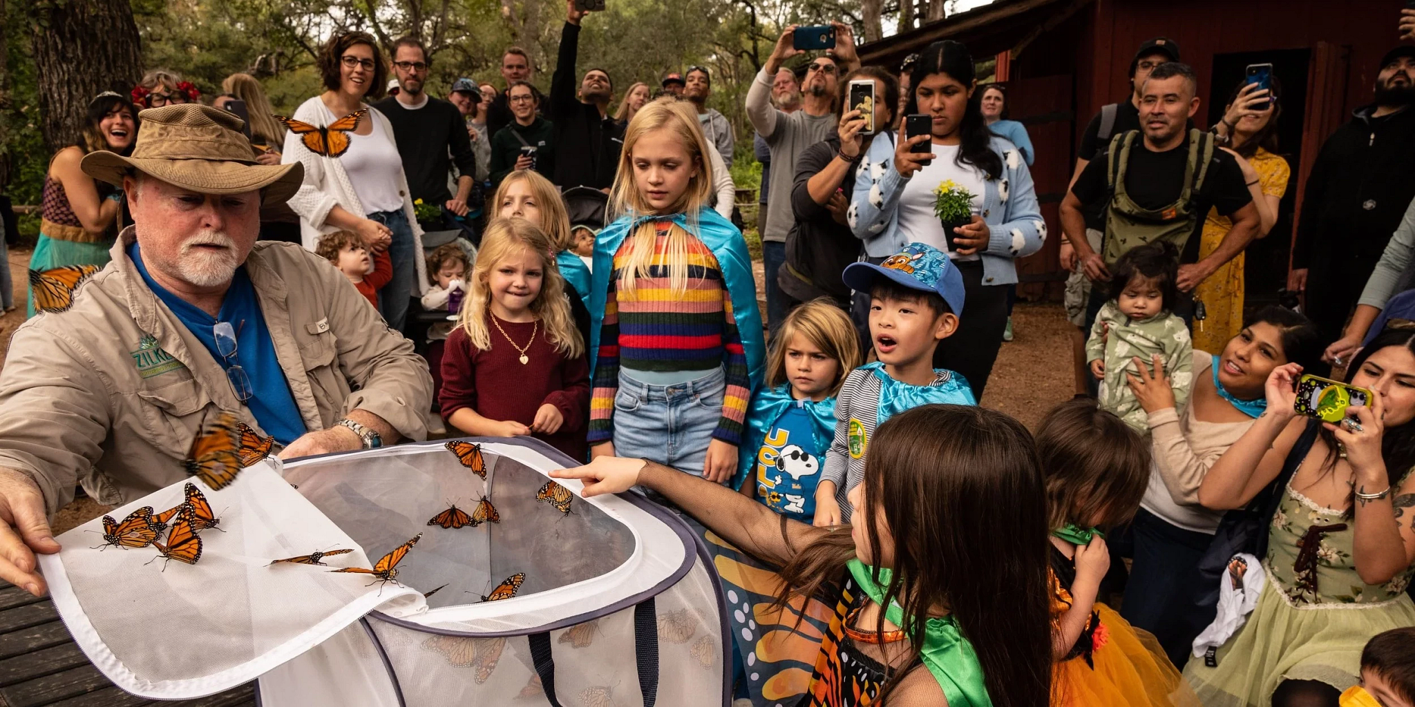 Roots and Wings monarchs and kids