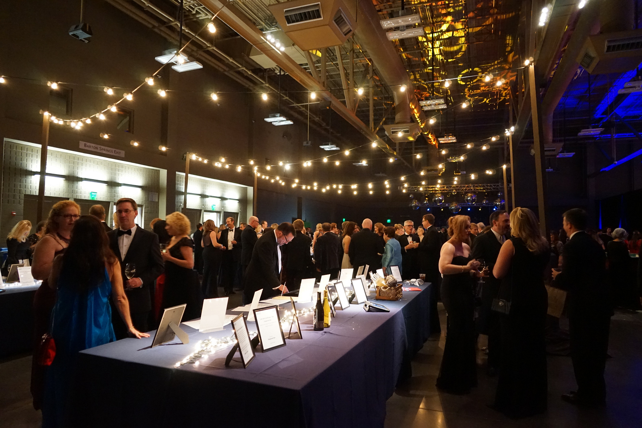 Banquet style event at the Palmer Events Center with people in black tie attire