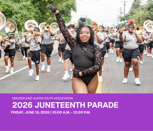 photo of dancer and band at the 2023 juneteenth parade