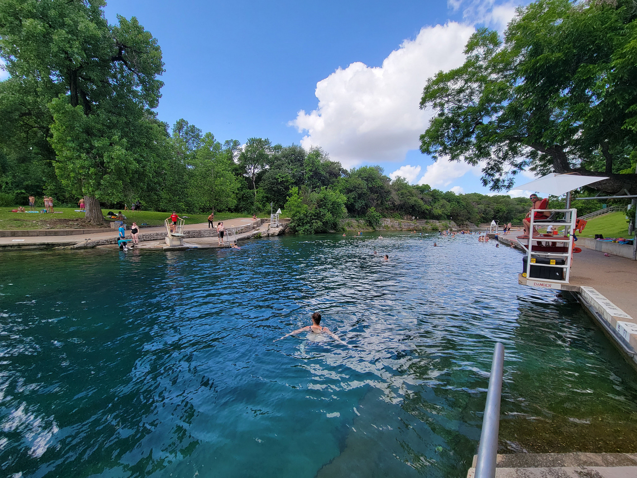 Barton Springs Pool, Austin Parks and Recreation, Austin, TX