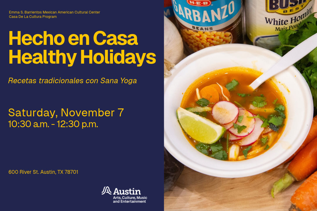 Flyer showing soup from a cooking demo