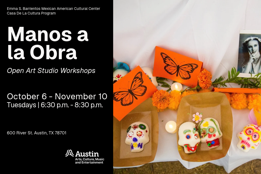 Flyer featuring sugar skulls