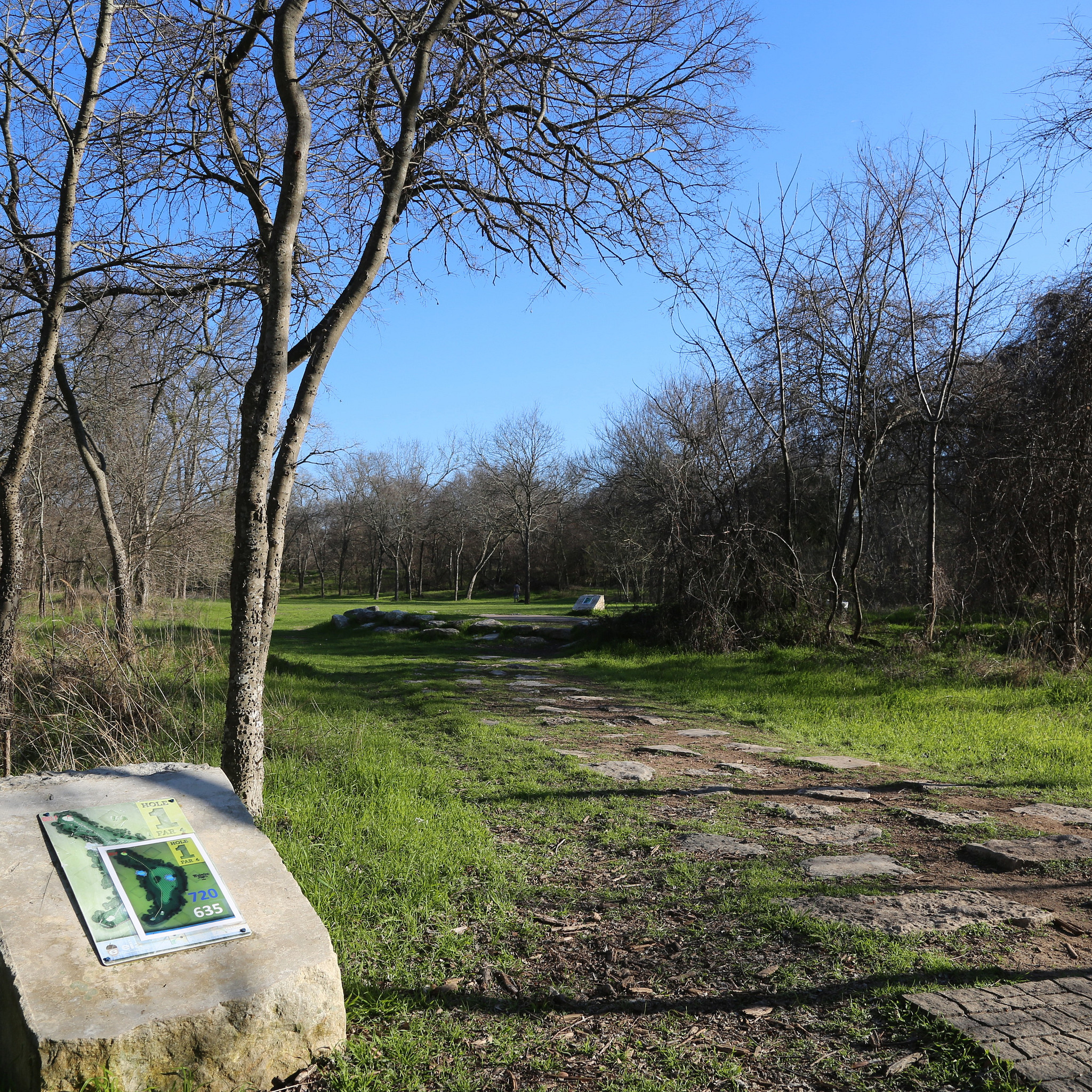 Hole 1 at Raul Alvarez Disc Golf Course at Roy G. Guerrero Metropolitan Park