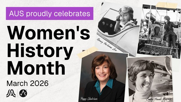 Graphic Celebrating Women's History Month at AUS