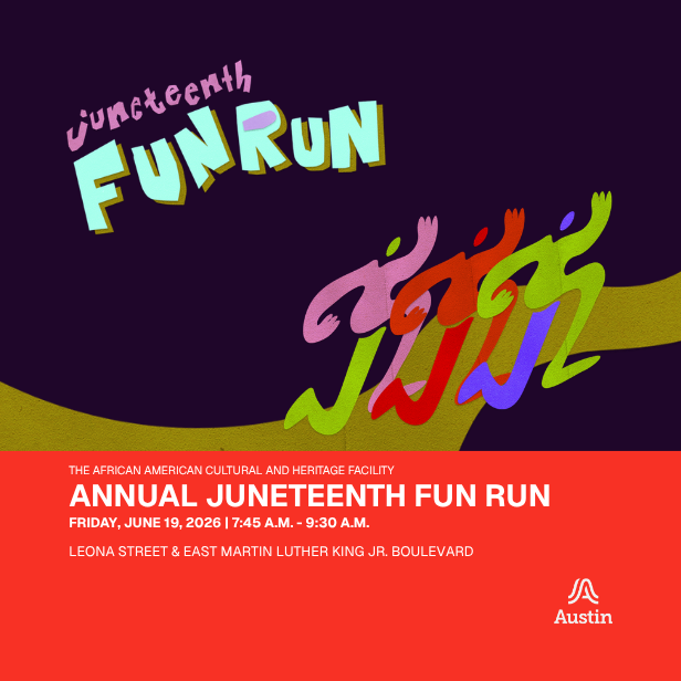 colorful graphic with human figures running