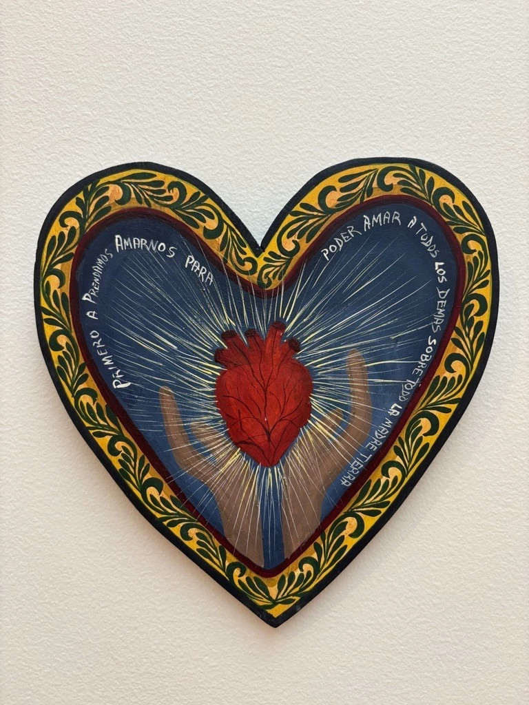 Gilberto Cardenas Dolores Carillo Heart Painting