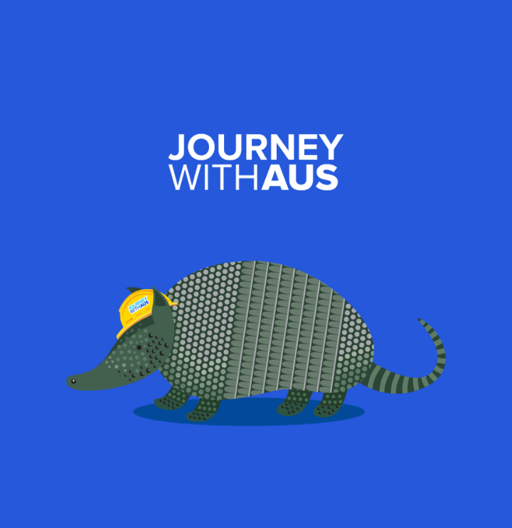 Armie the Armadillo, the Journey With AUS mascot