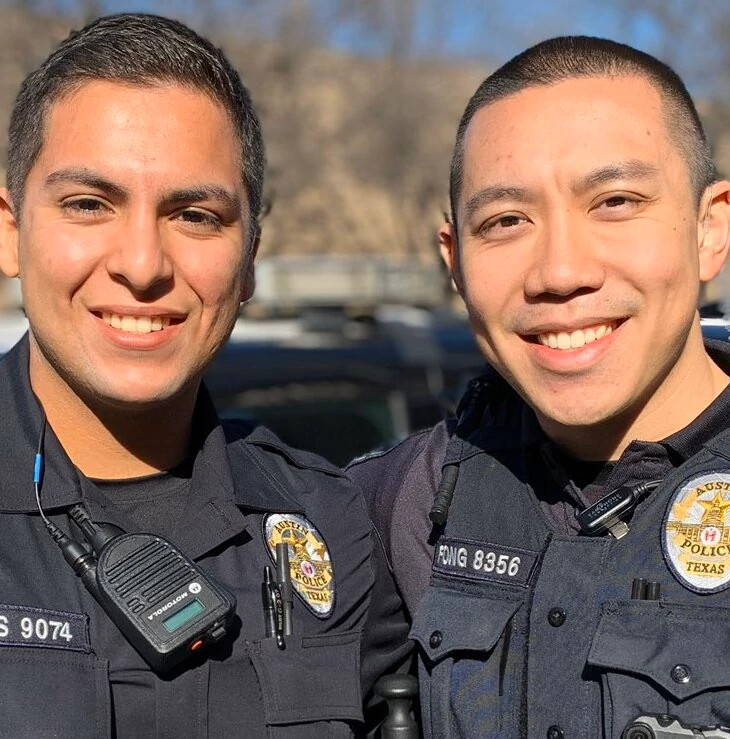 image of two Austin police officers