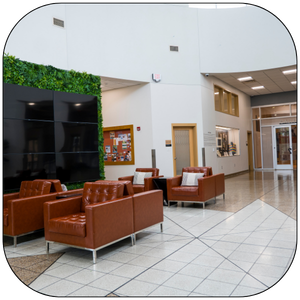 photo of the george washington carver museum and cultural center lobby known as the drum