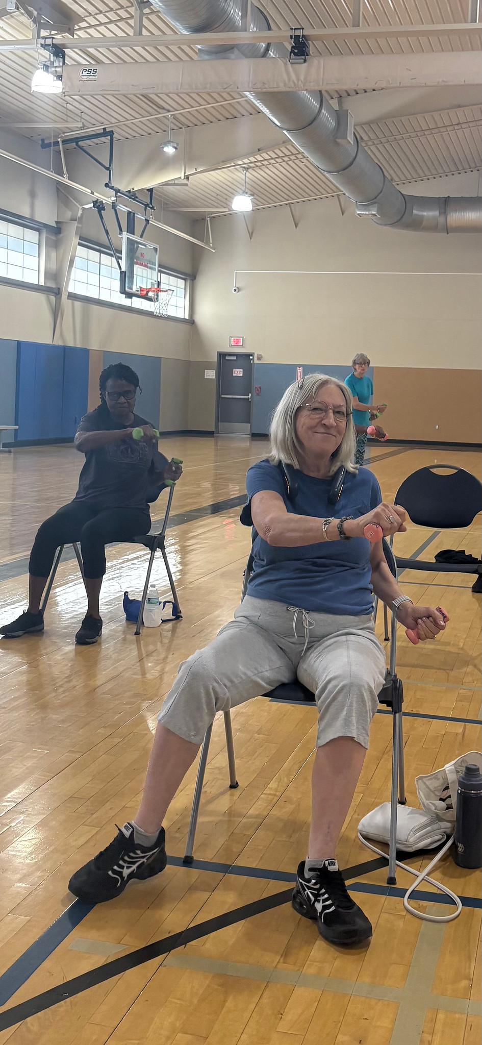 Chair exercise class