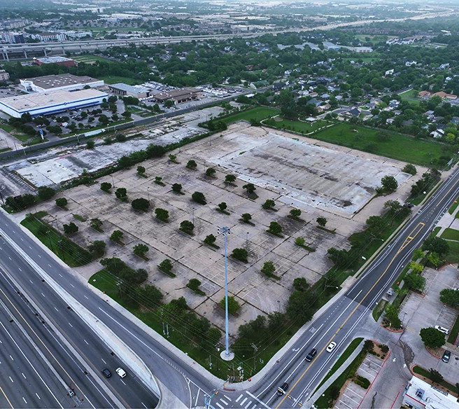 Drone image of the St. John Site