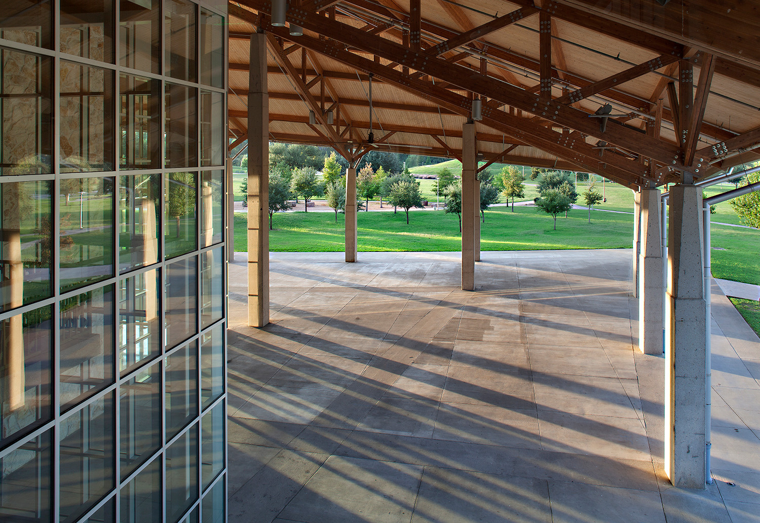 Image of the Palmer Events Center's northwest canopy