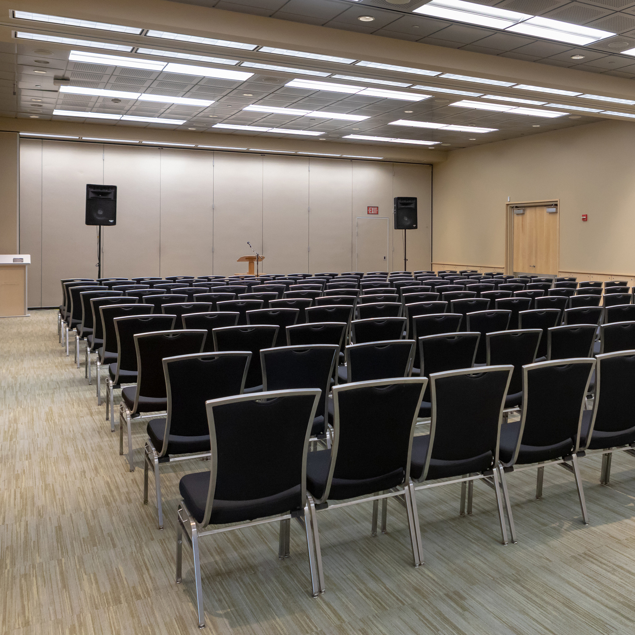 Image of chairs setup in a Palmer Events Center meeting room