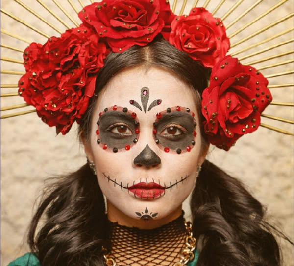 ESB MACC Day of the Dead Catrina Misteriosa Woman dressed as a calavera