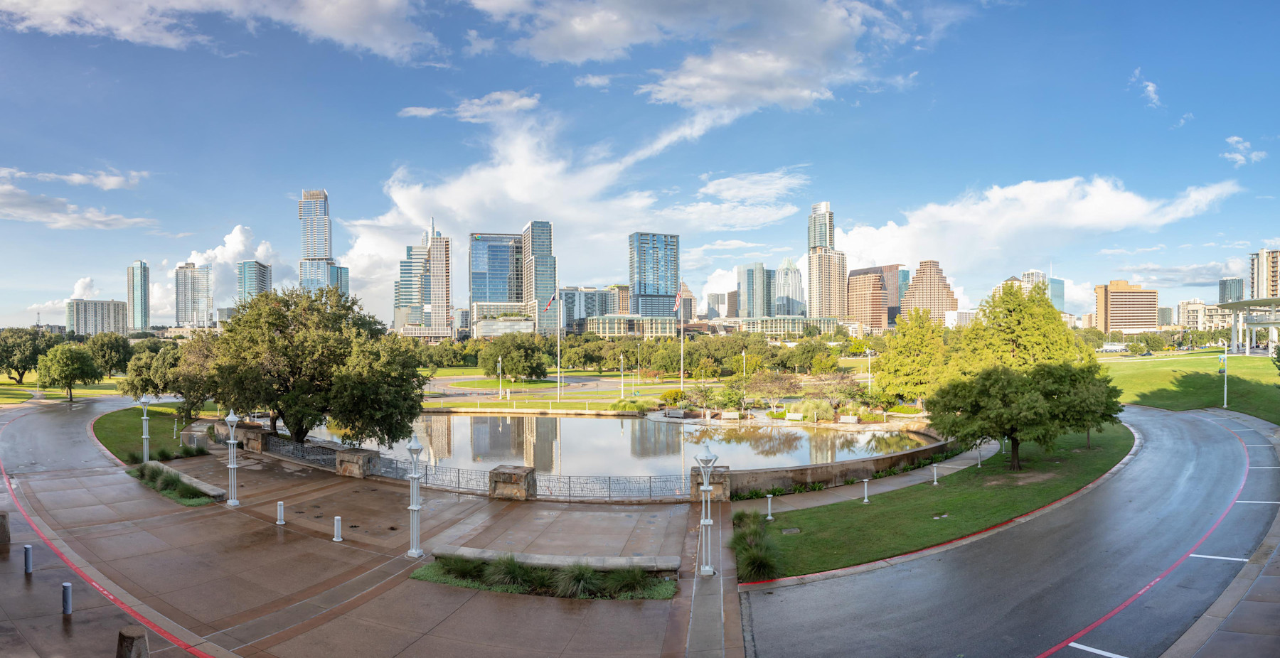 View of Downtown Austin from the Palmer Events Center balcony